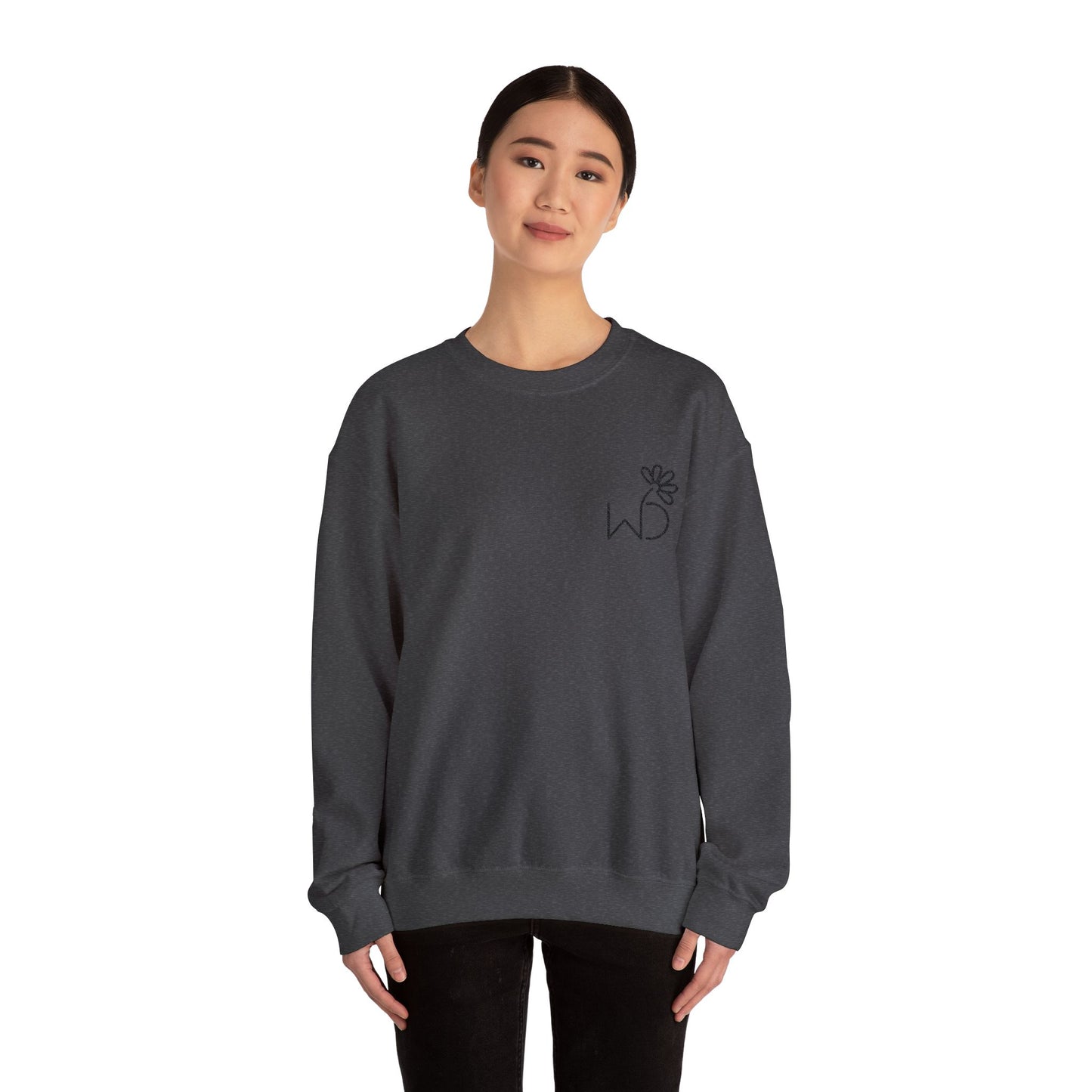 Branded Embroidered Unisex Heavy Blend™ Crewneck Sweatshirt - Cozy & Stylish