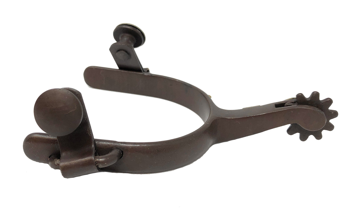 AJ Tack Youth Antique Brown Longhorn Spurs