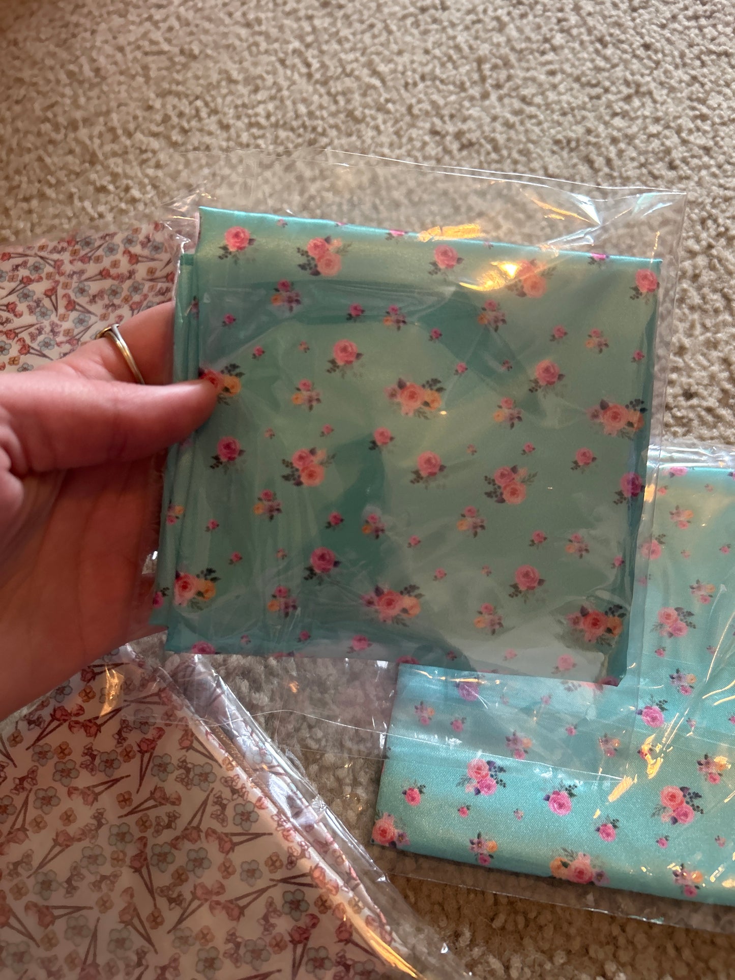 Teal Floral Mini Wildrag