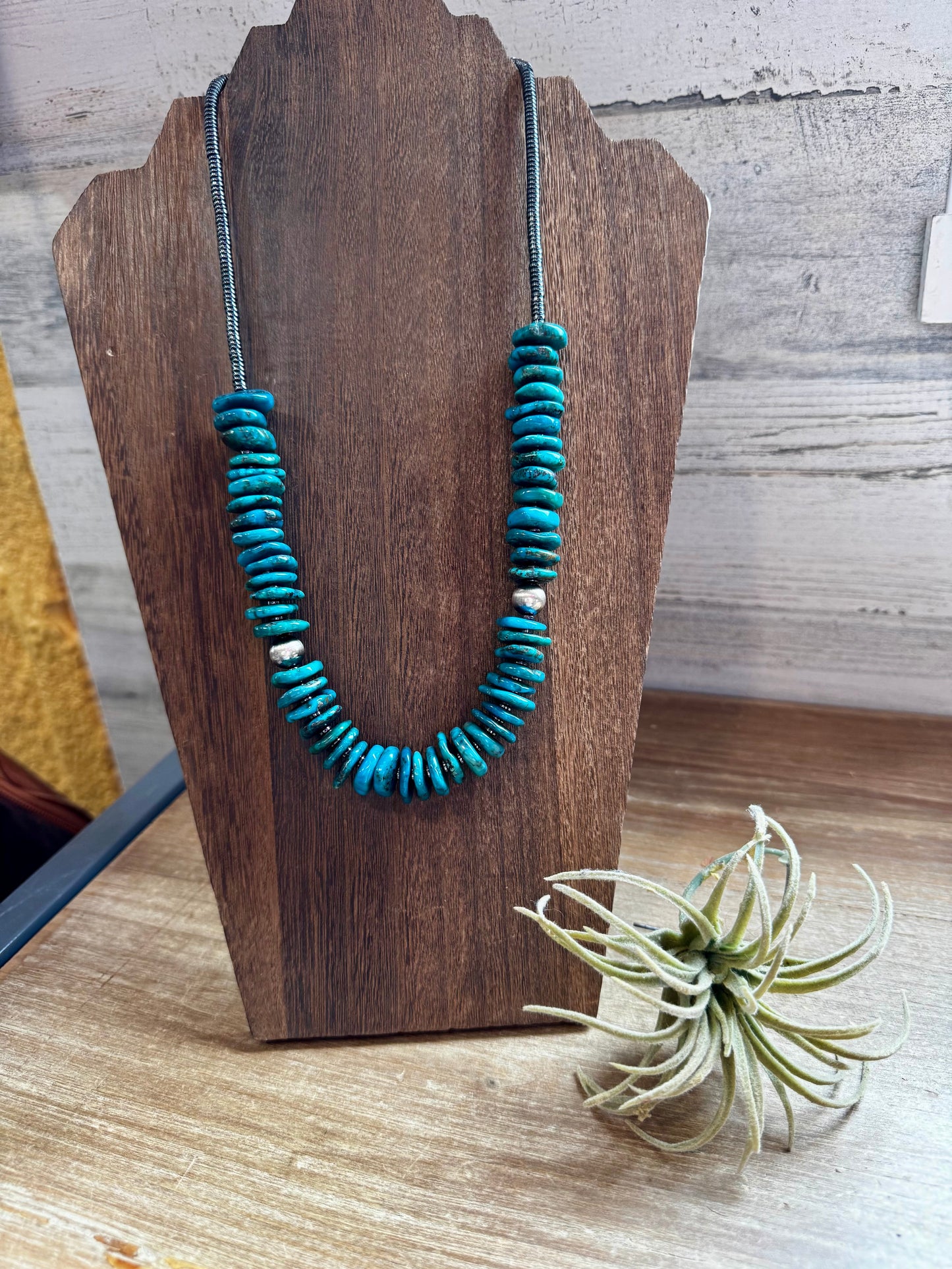 23-Inch Deep Blue Turquoise Necklace & Sterling Accents – Exclusive to The Bijoux FAB