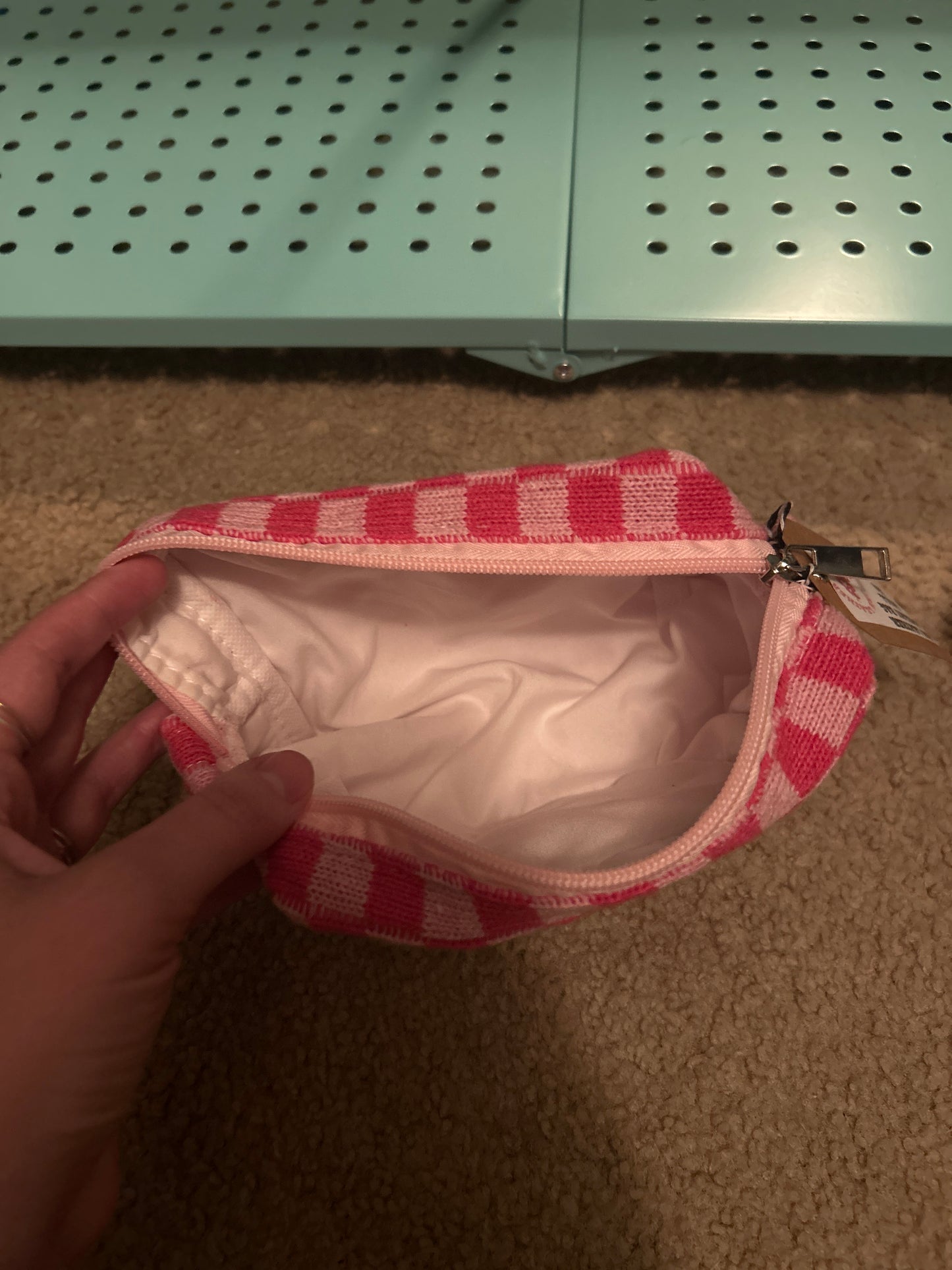 Tooled cherry hearts Travel Makeup Bag