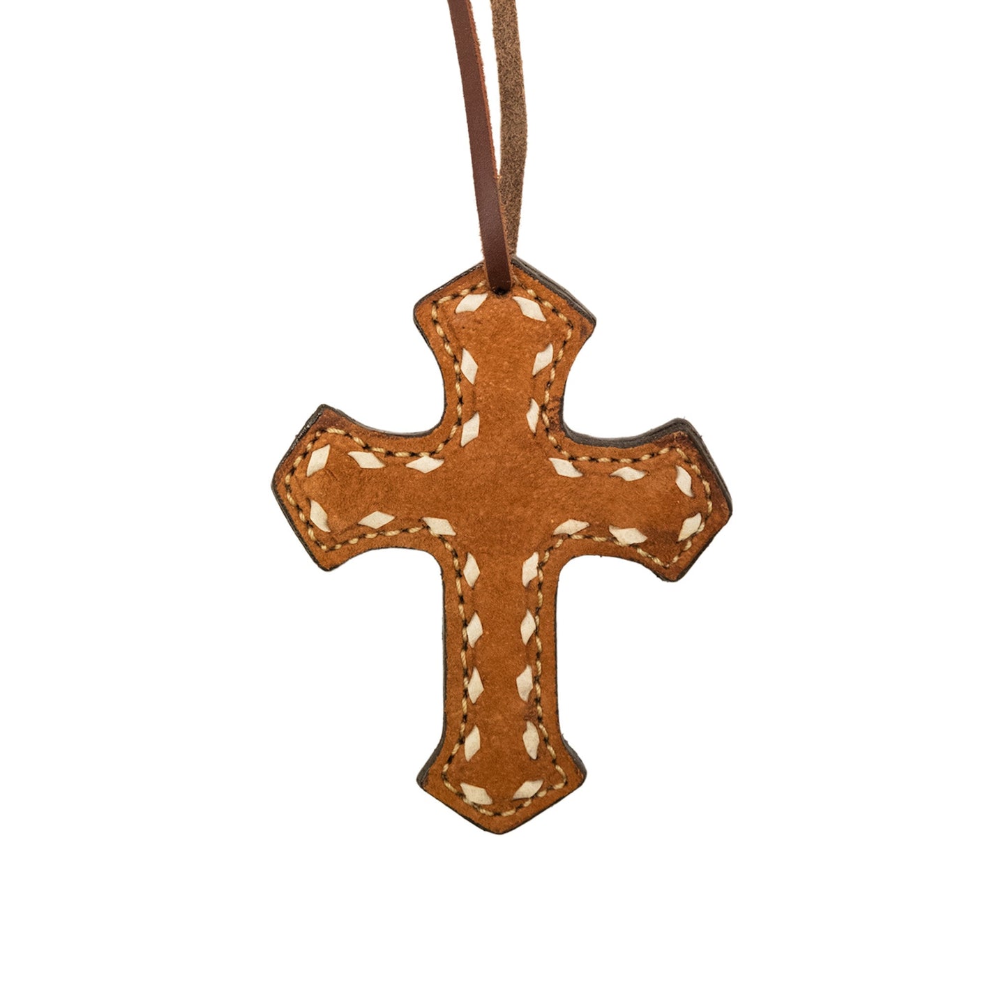 108-TBS rough out toast leather with buckstitch