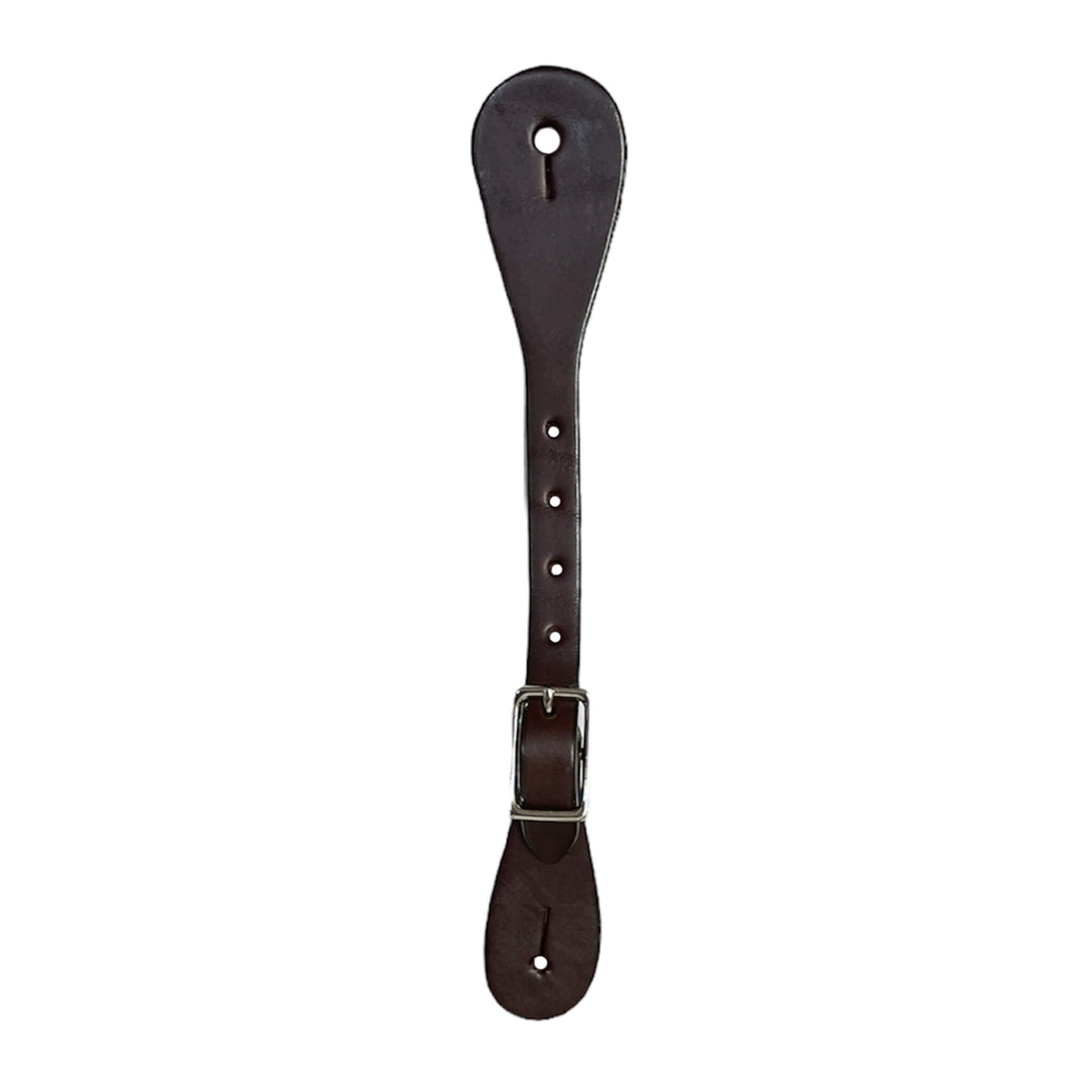 370-CH Youth spur straps chocolate leather