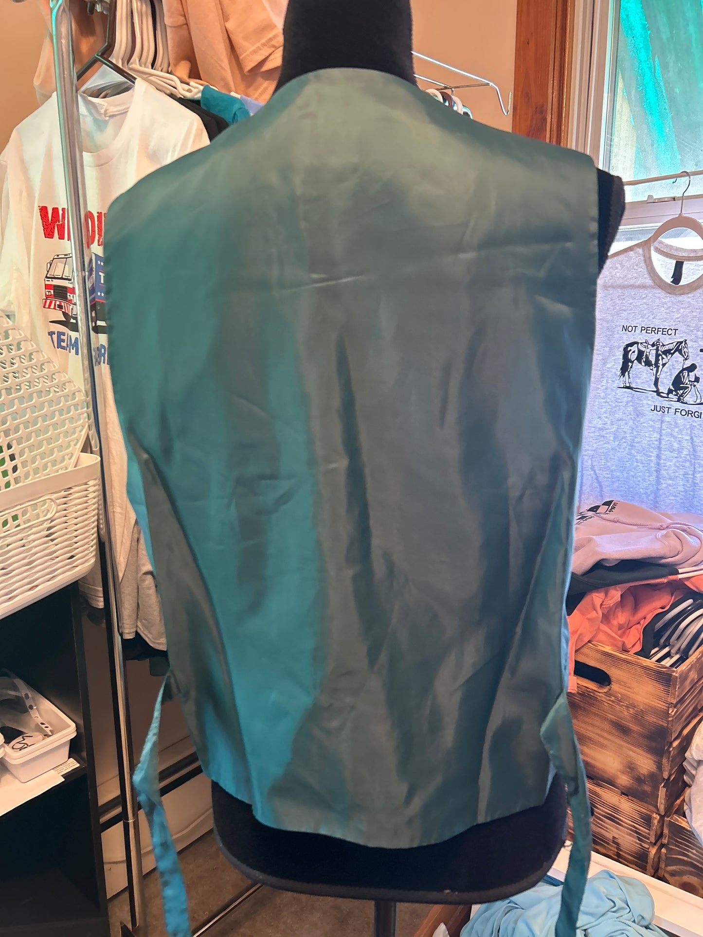 Vintage style leather vest MEDIUM