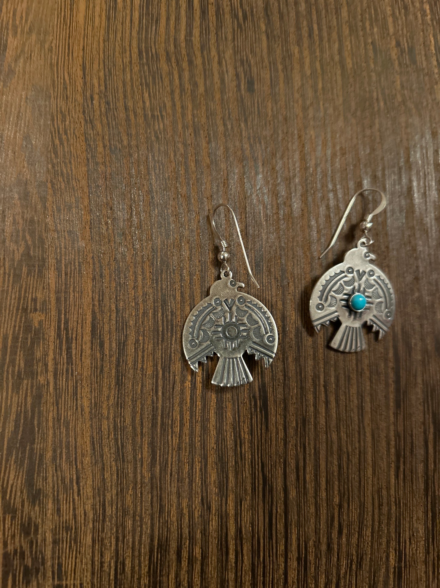 WD- Sterling silver Thunderbird earrings