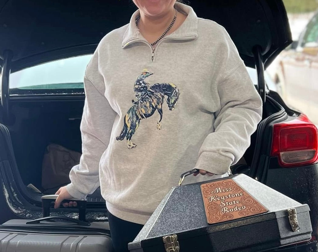 Bucking Horse Quarter Zip