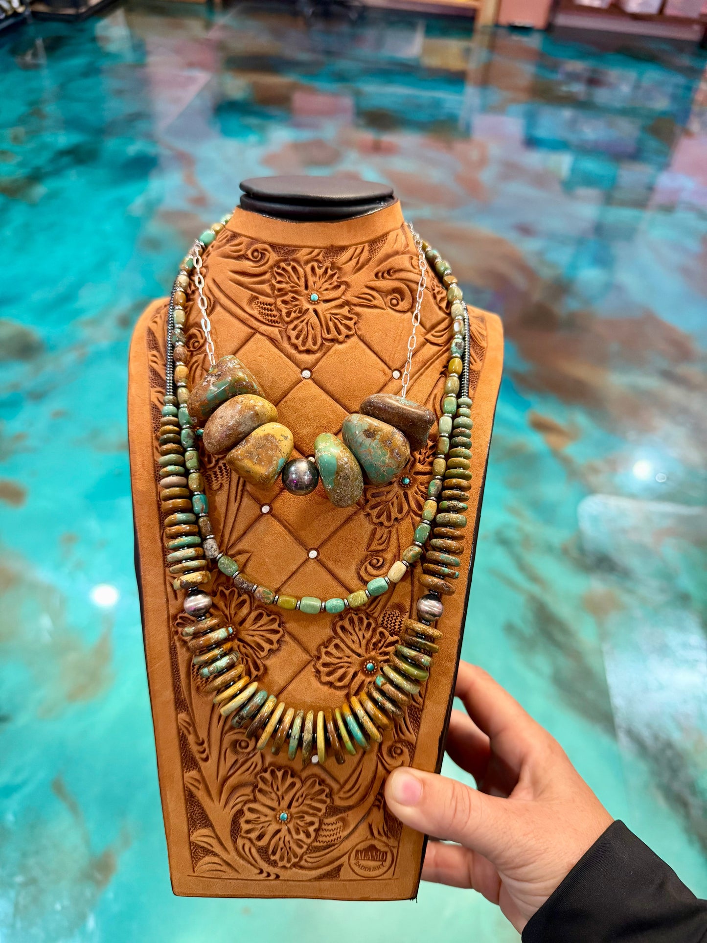 Chunky Turquoise Statement Set