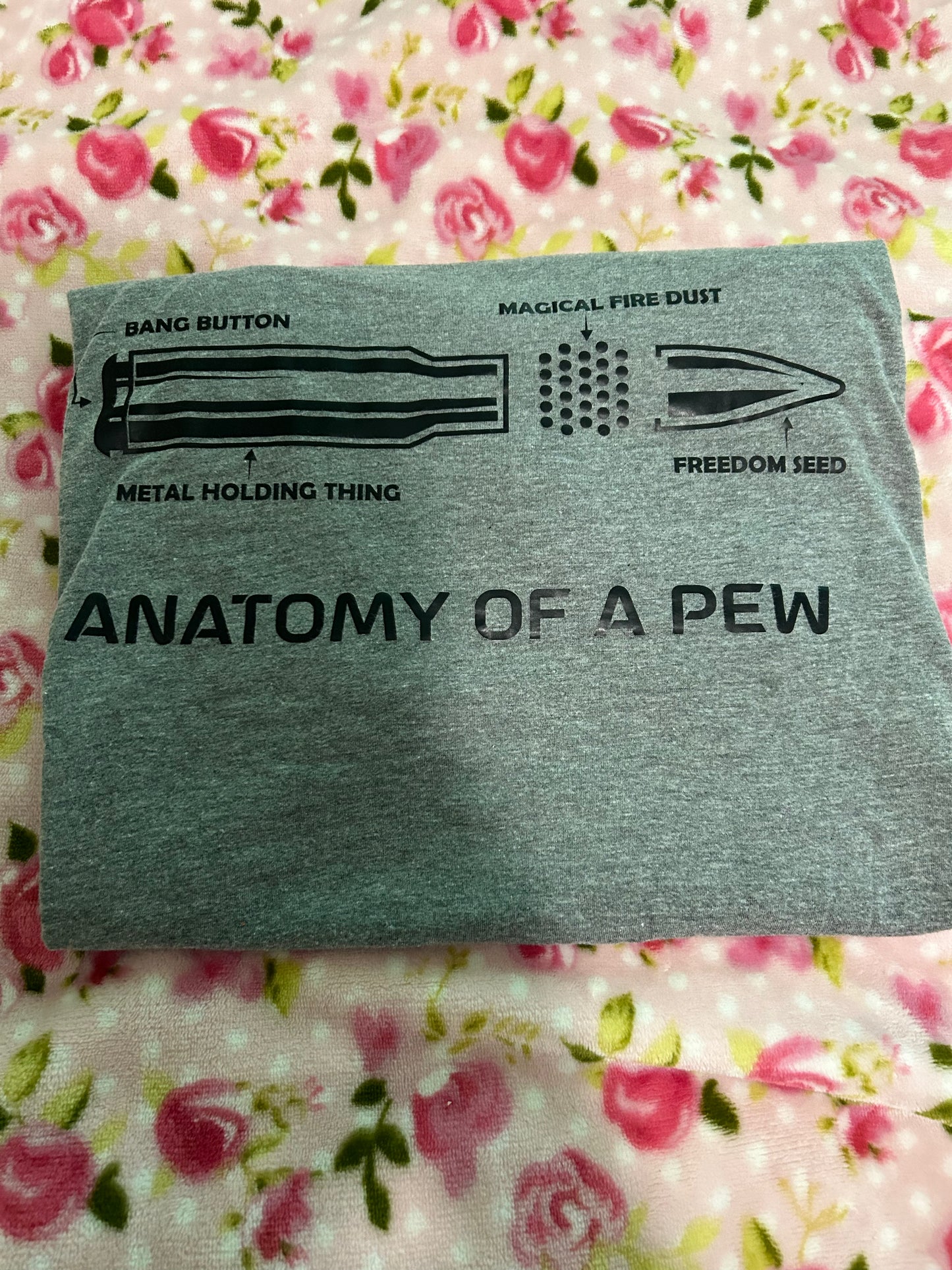 Anatomy of a long pew Tshirt