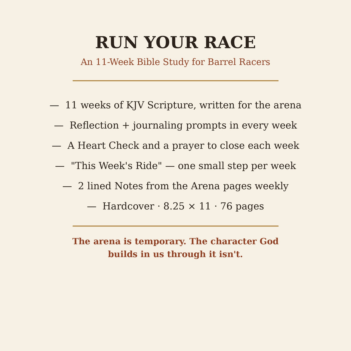 Run Your Race Bible study PREORDER