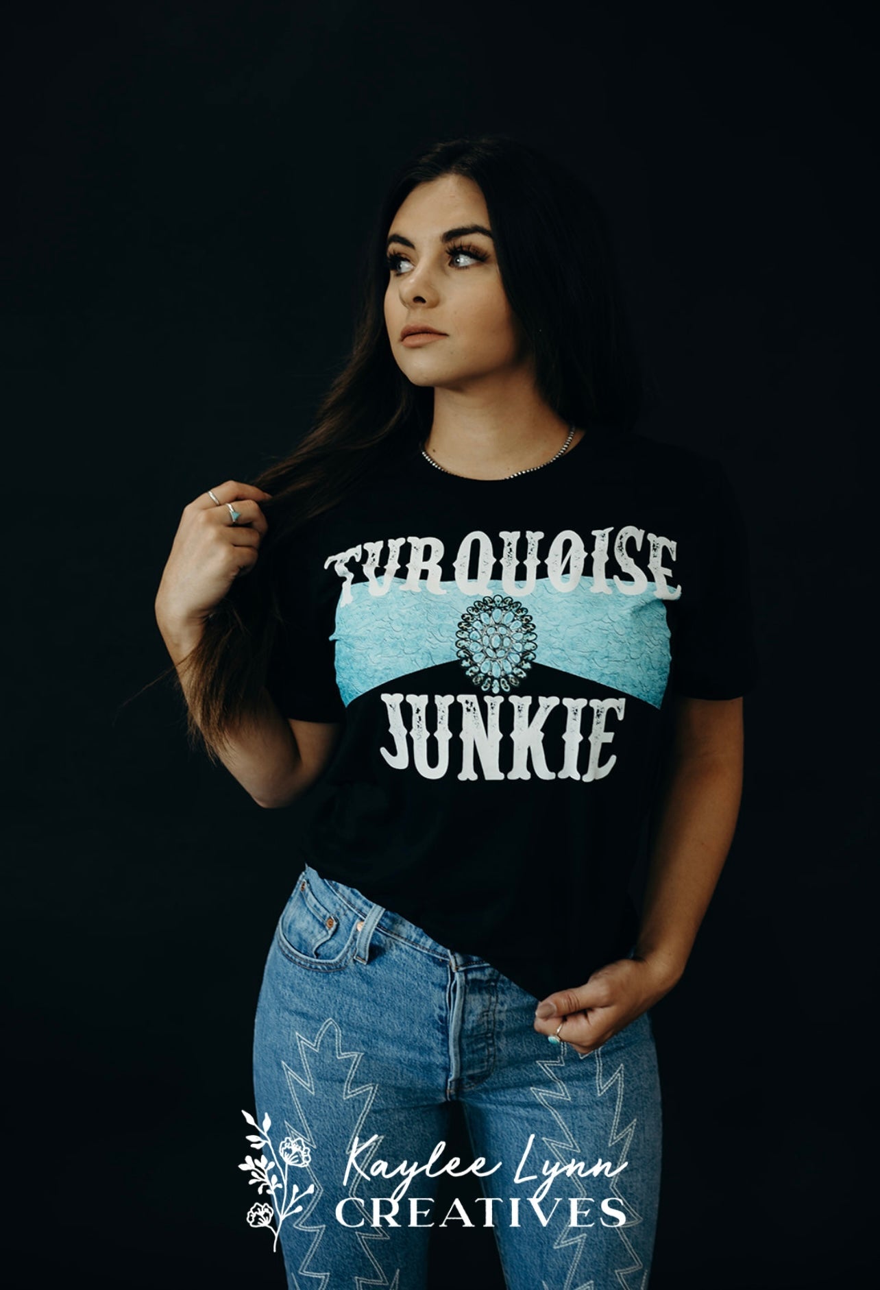 Bella Canvas Turquoise Junkie Graphic Tee