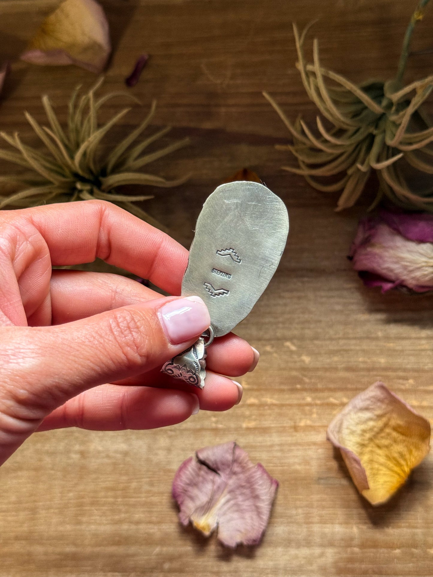 White Buffalo Sterling Silver Pendant