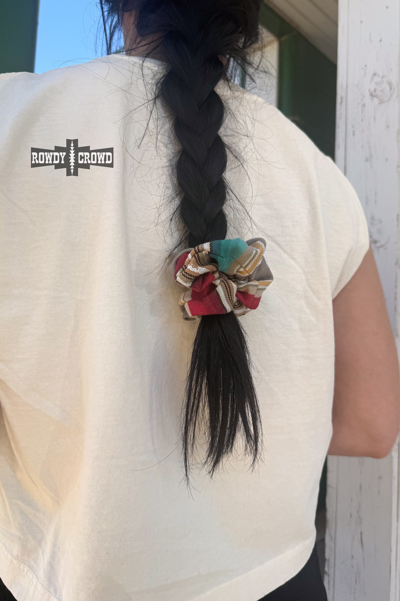 DS Serape Smoke Scrunchie