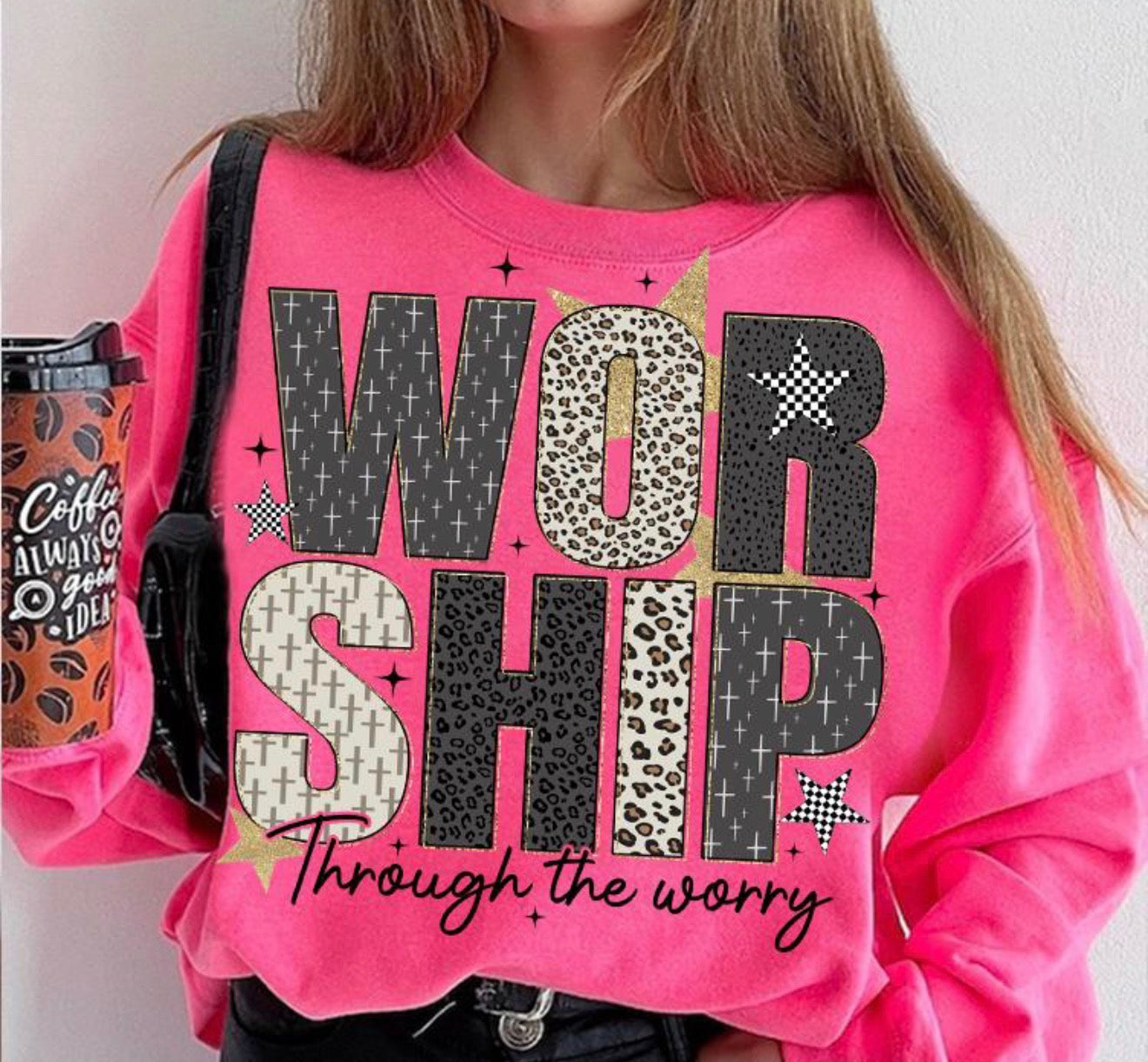Worship Through the Worry Shirt – Graphic Tee, Long Sleeve & Crewneck
