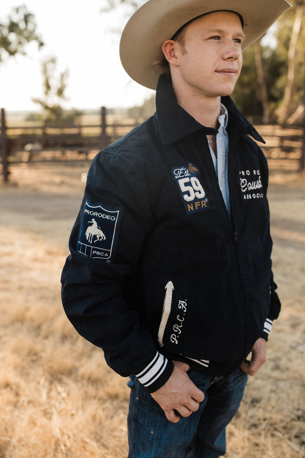 Vintage NFR Corduroy Bomber