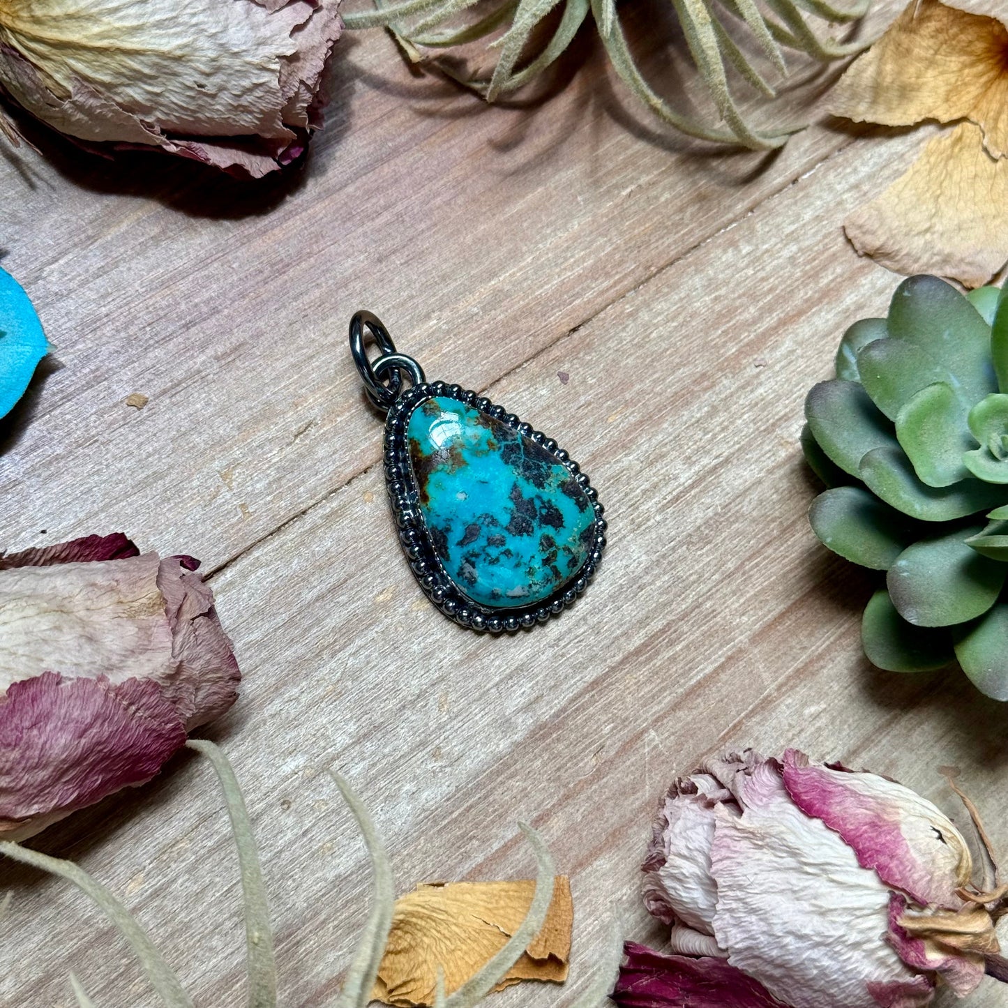 ***MJ Turquoise Statement Pendant