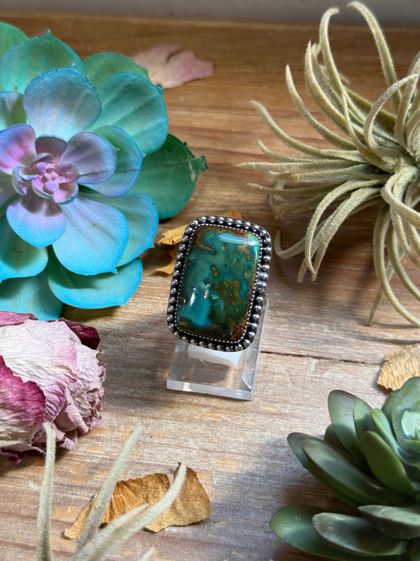 MJ Ring - Rectangle Turquoise Ring