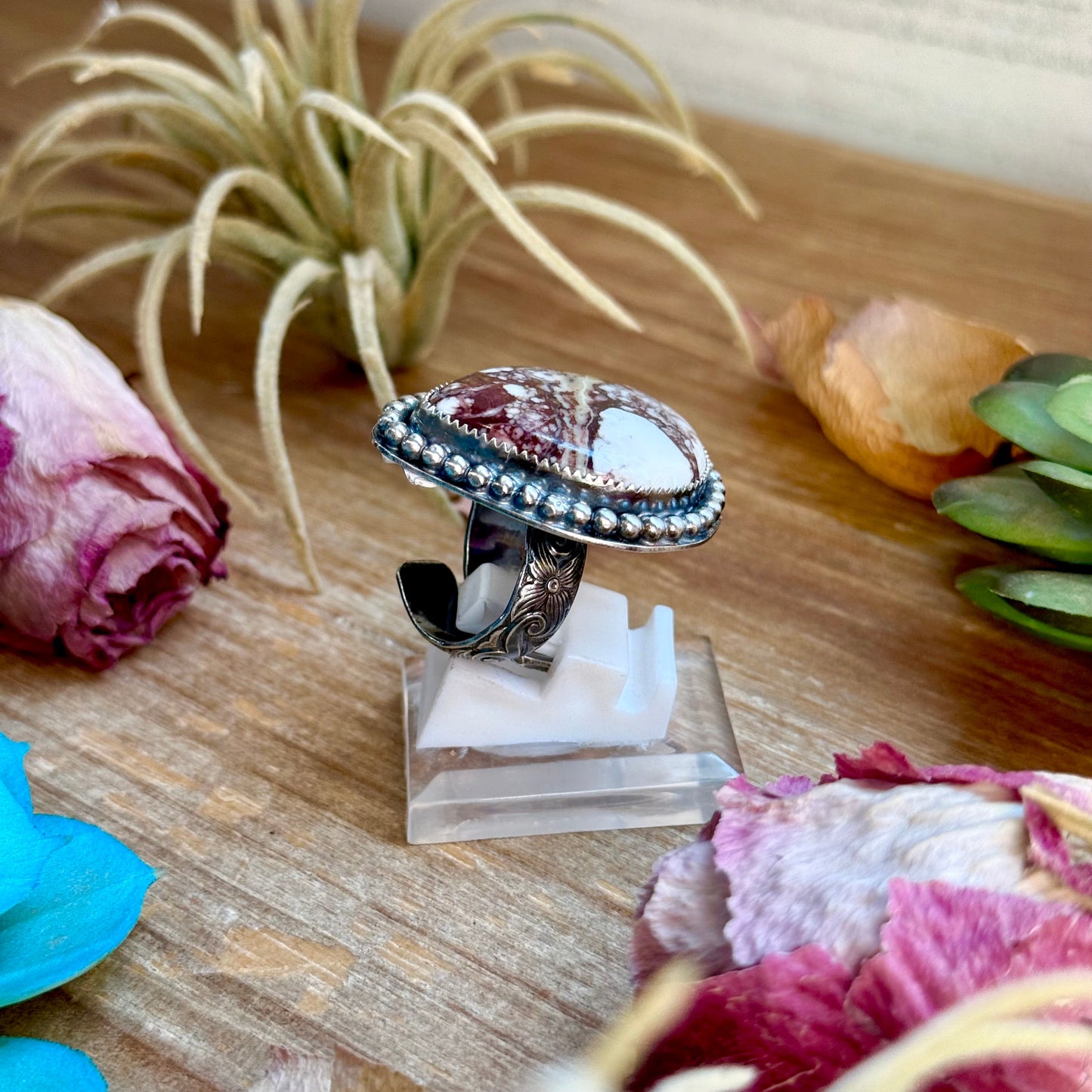 MJ Wild Horse Ring – Sterling Silver Adjustable Band