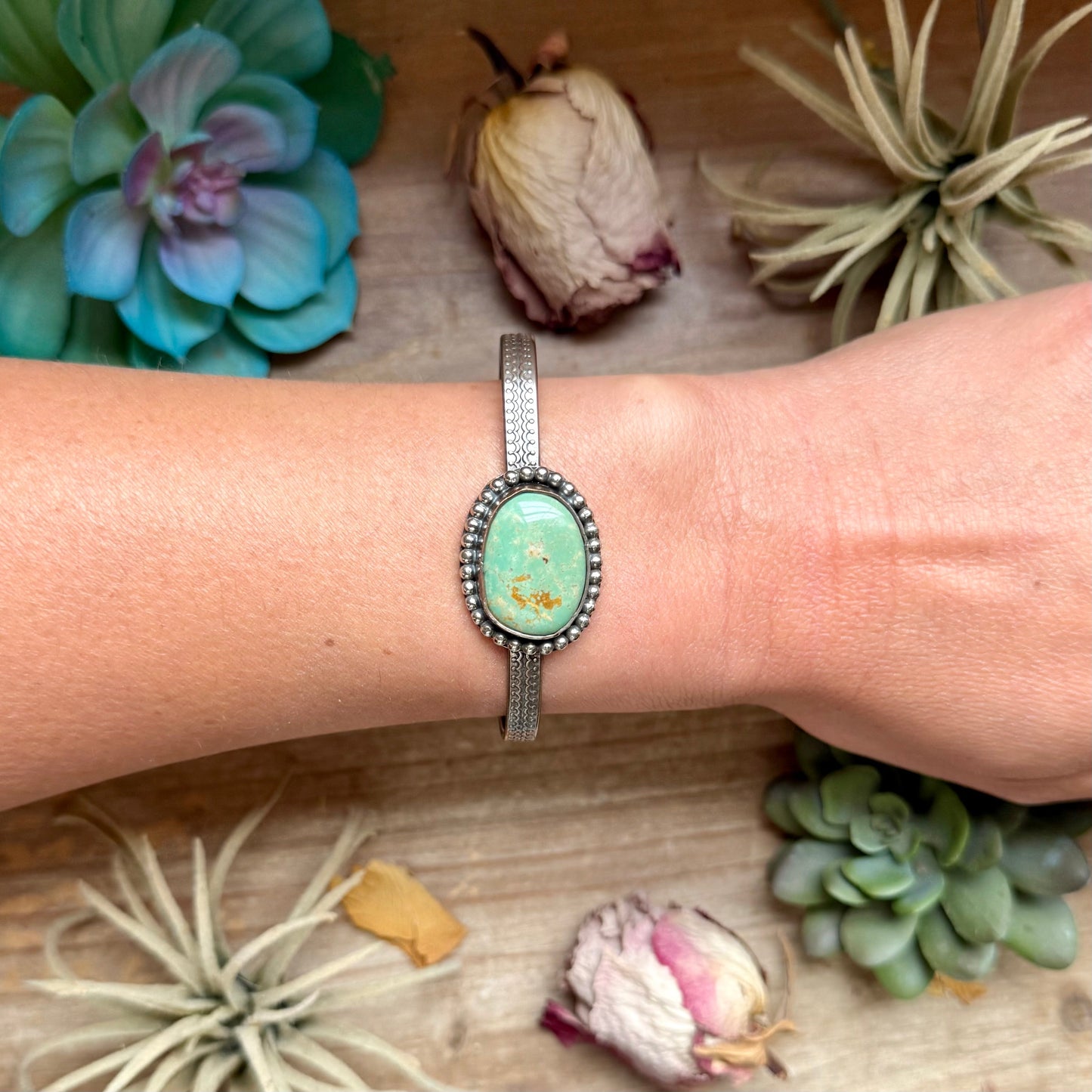 ***Copper & Turquoise Cuff Bracelet