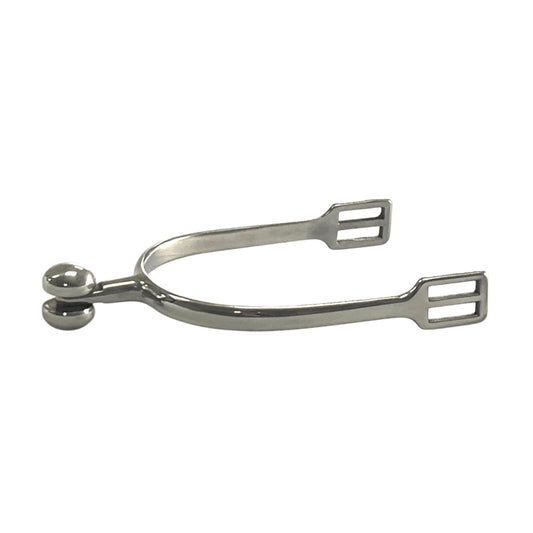 AJ Tack Mens Stainless Steel Soft Touch English Spurs
