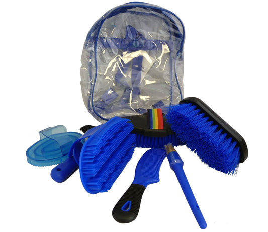 AJ Tack 8 Piece Kids Horse Grooming Kit
