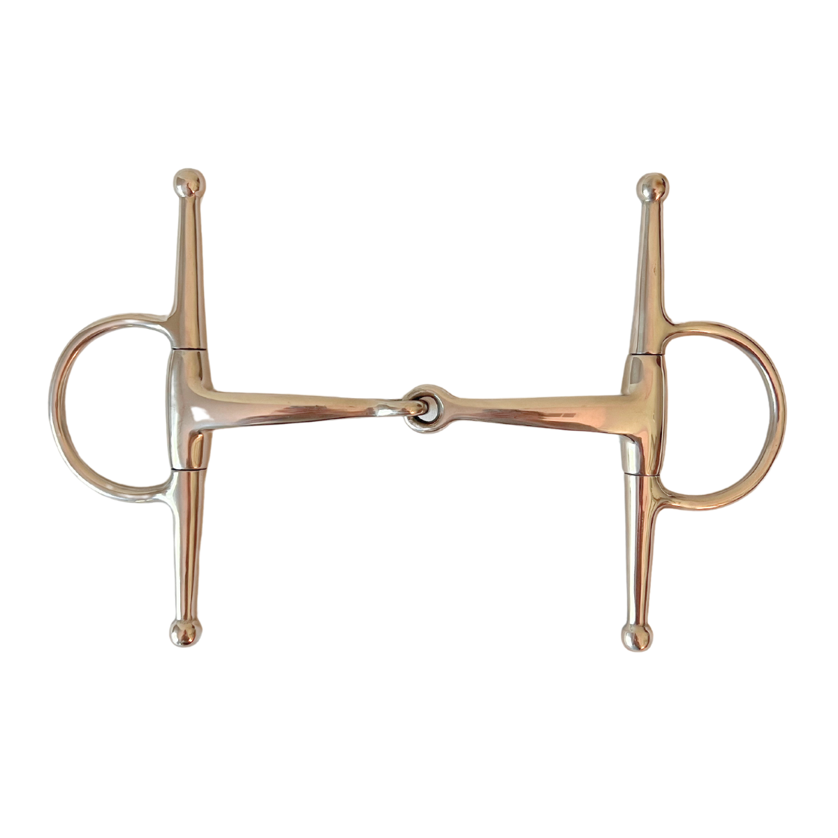 AJ Tack Stainless Steel Full Cheek Snaffle Bit with Triangle Mouth