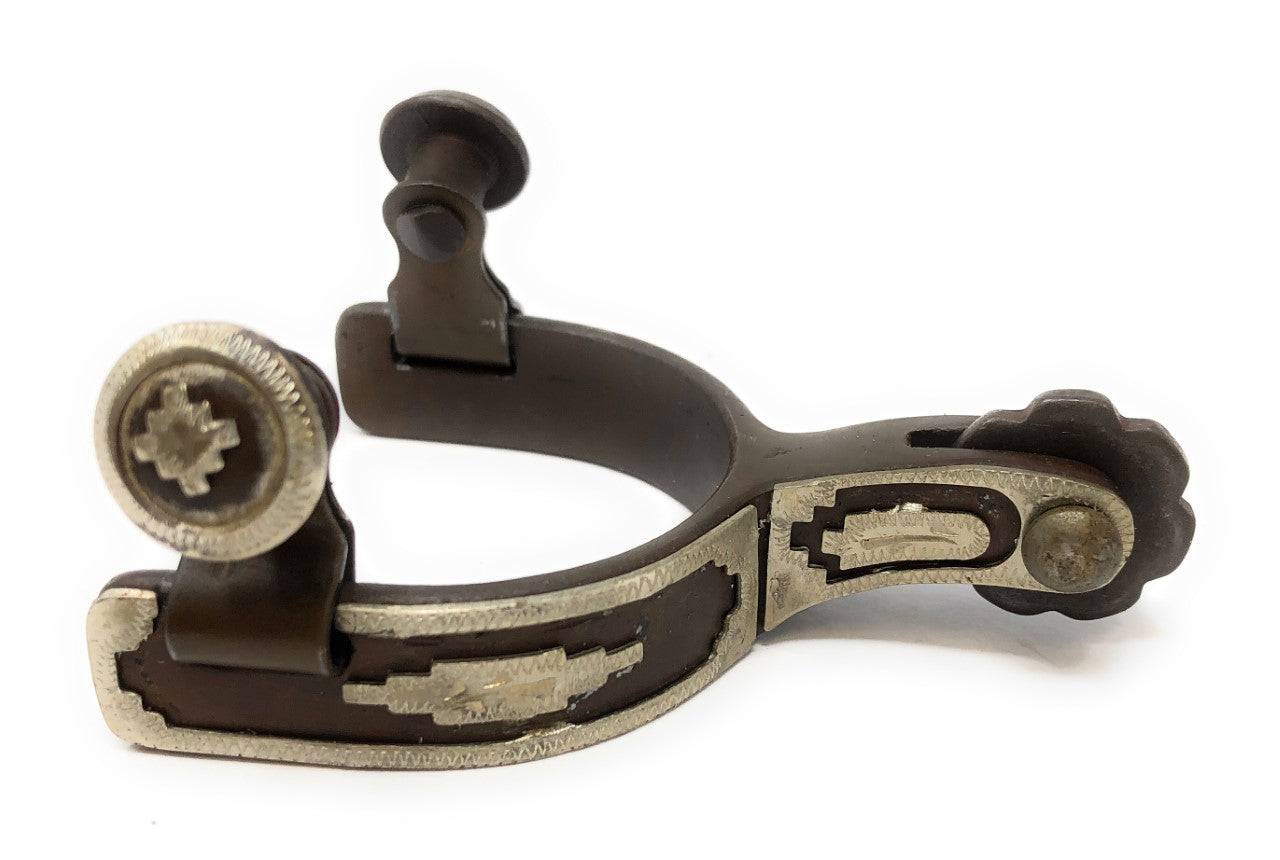 AJ Tack Baby Antique Brown Southwest Spurs