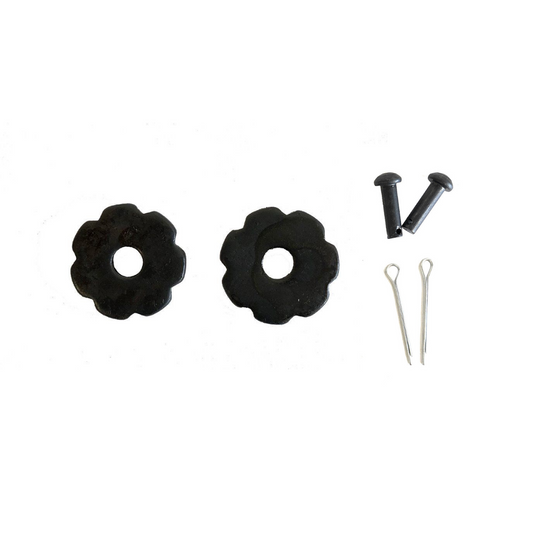 AJ Tack 7 Point Rosebud Rowel Package