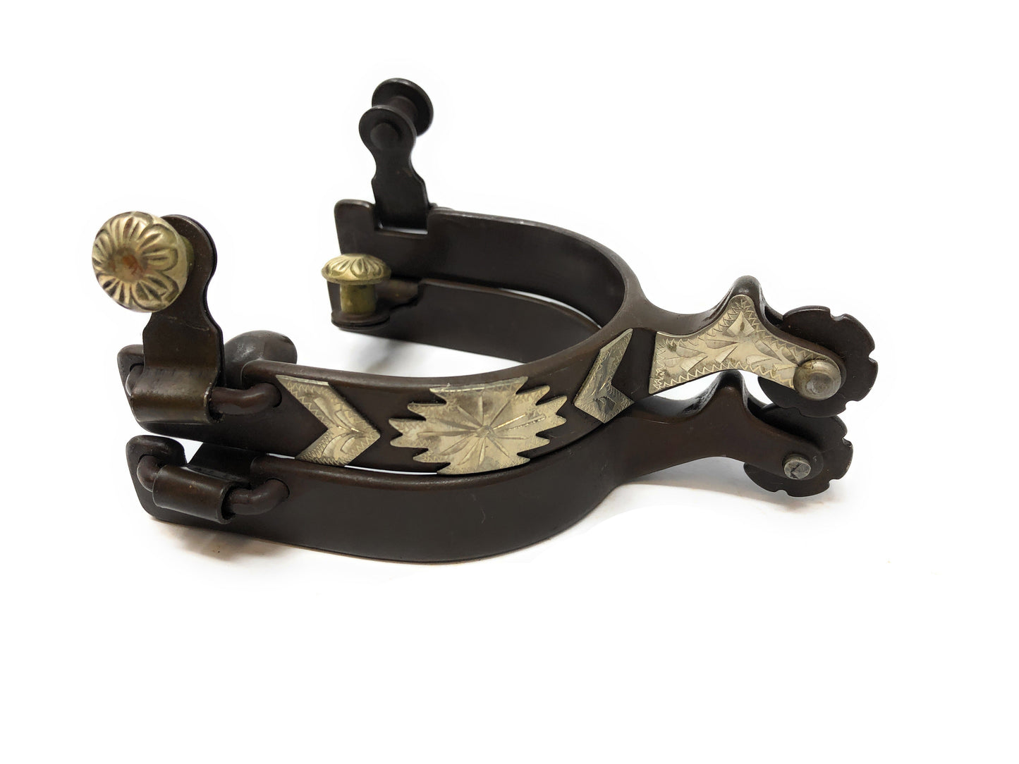 AJ Tack Ladies Antique Brown Southwest Spurs