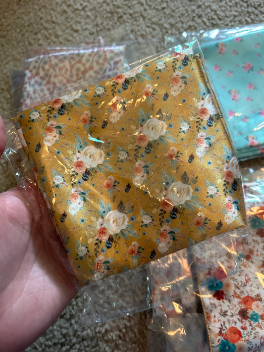 Yellow Floral Mini Wildrag