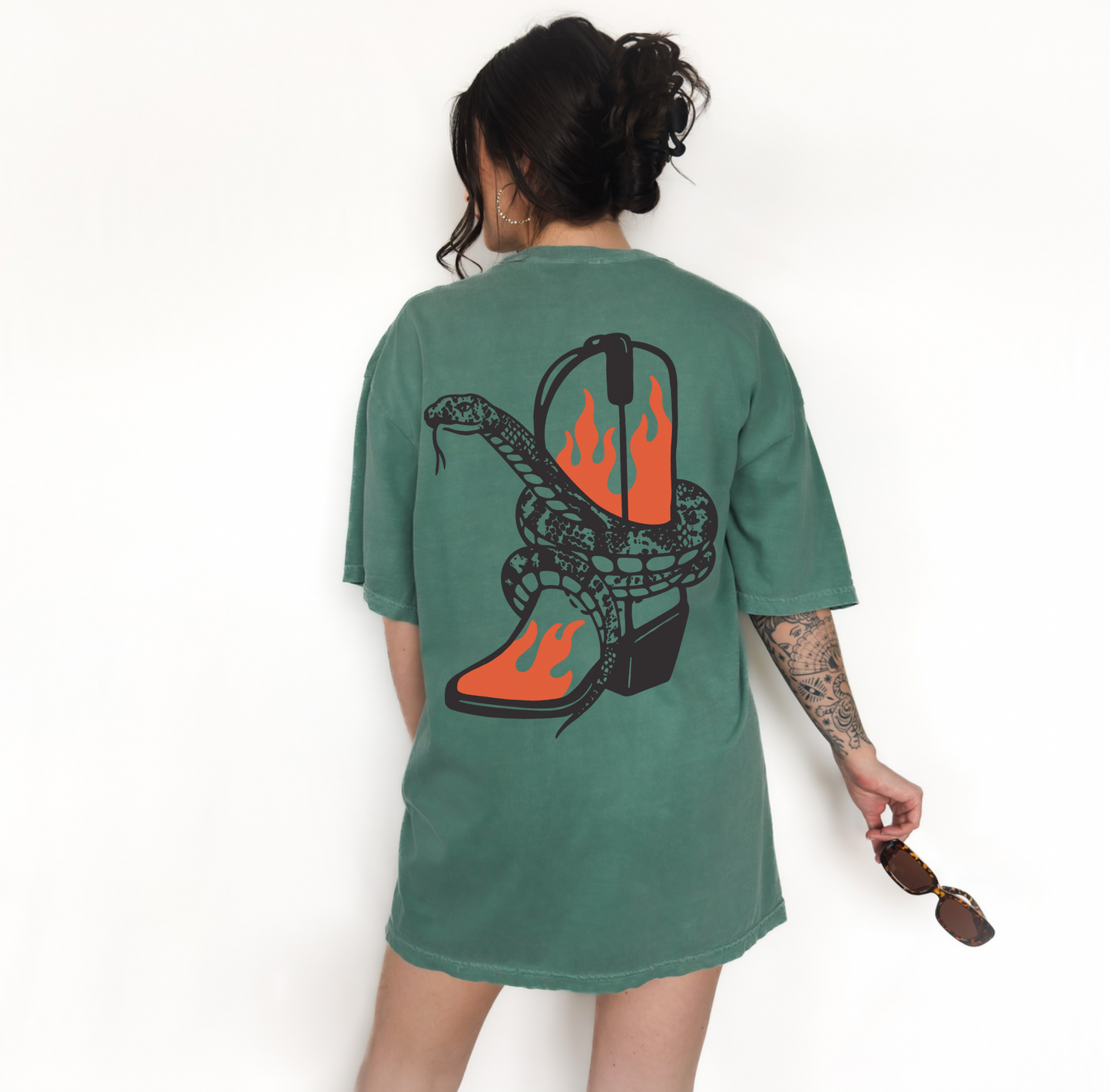 Slitherin Boots tee