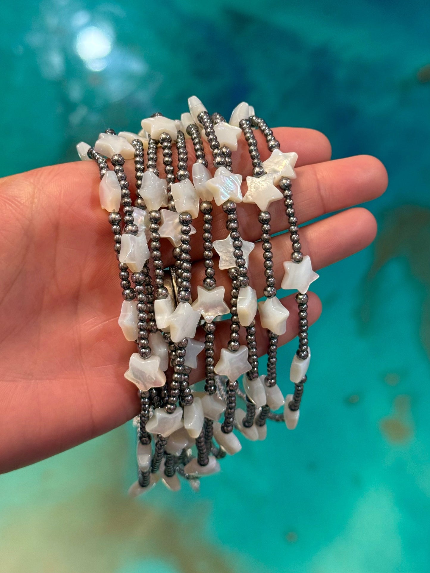 Freshwater Star Necklace – Sterling Silver Pearls