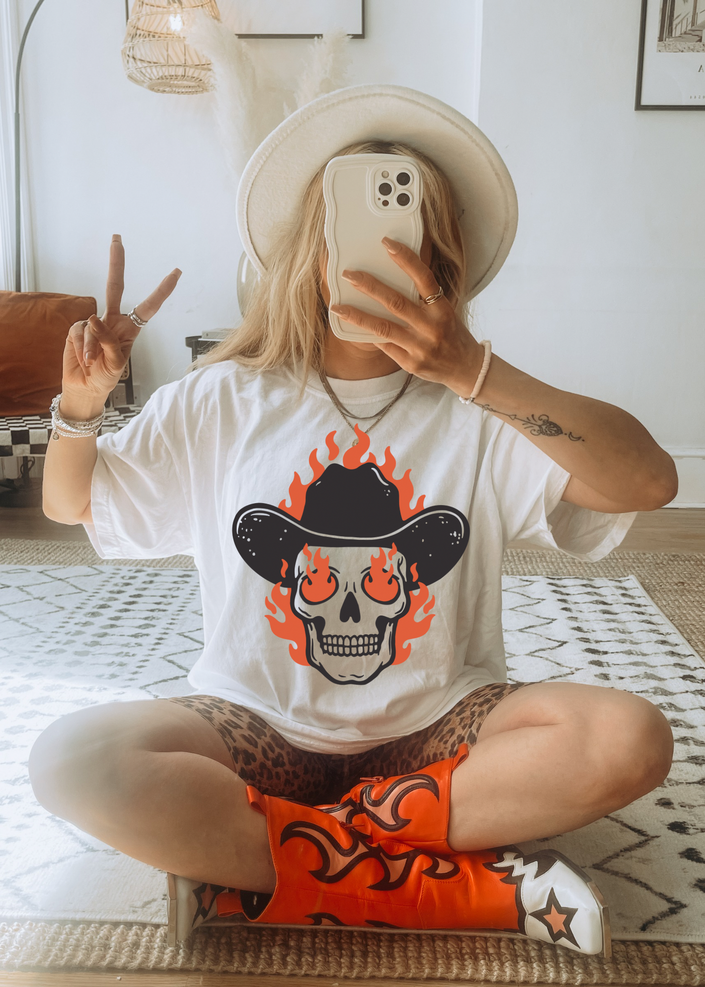 Skull on Fire Tee