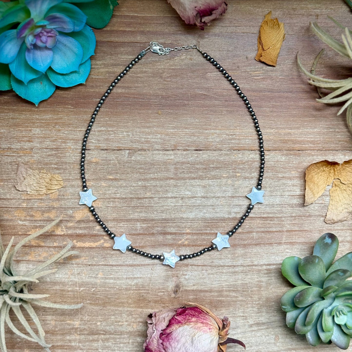 Freshwater Star Necklace – Sterling Silver Pearls