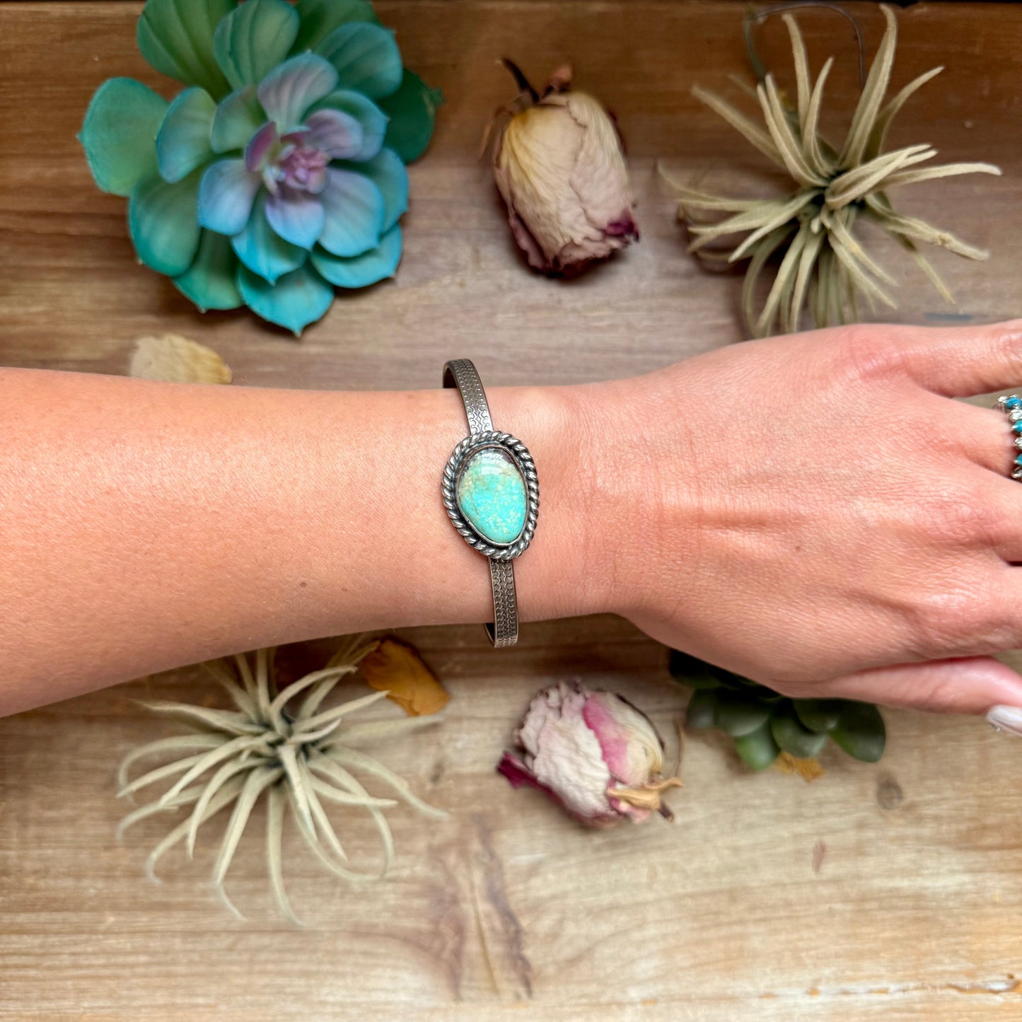 ***Copper & Turquoise Cuff Bracelet