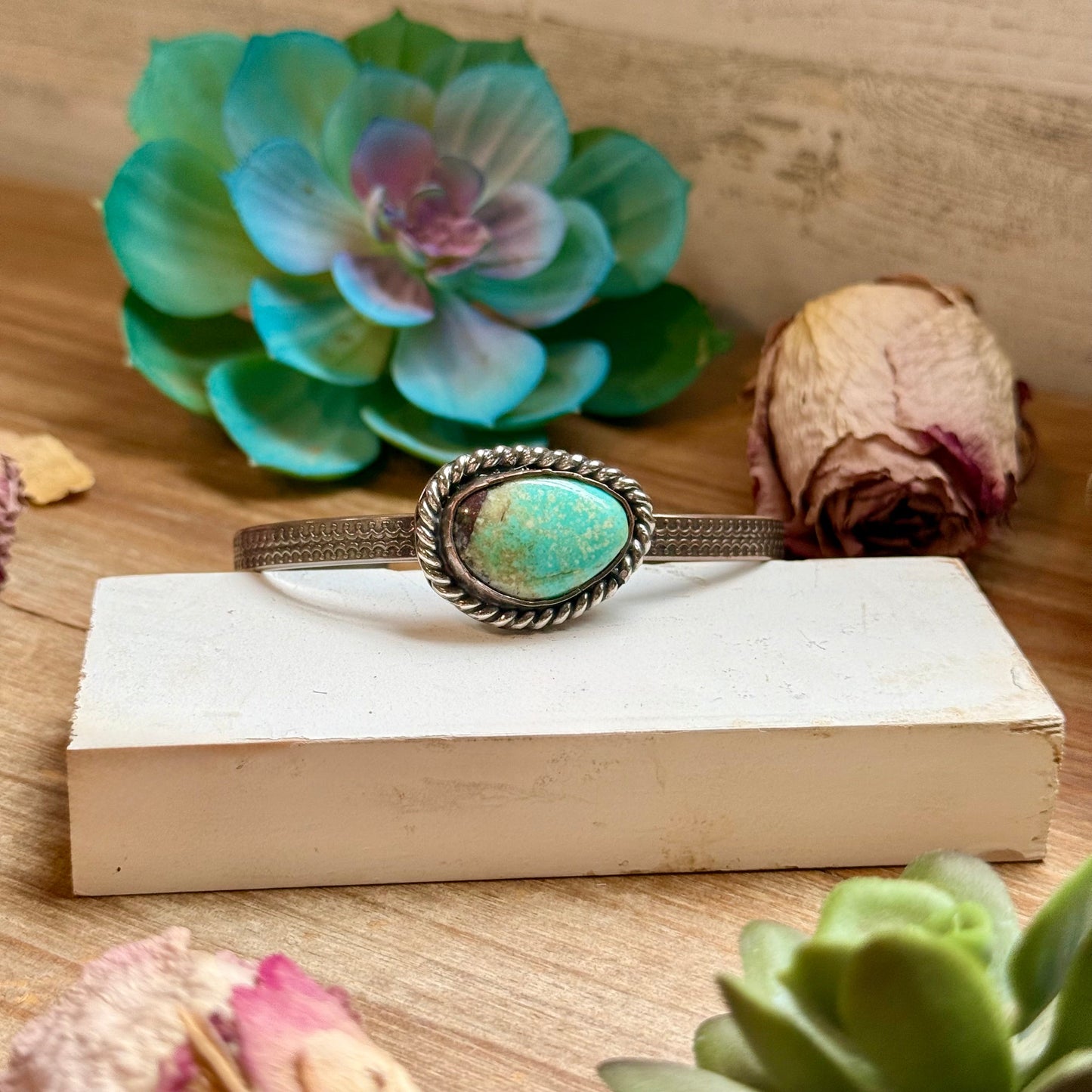 ***Copper & Turquoise Cuff Bracelet