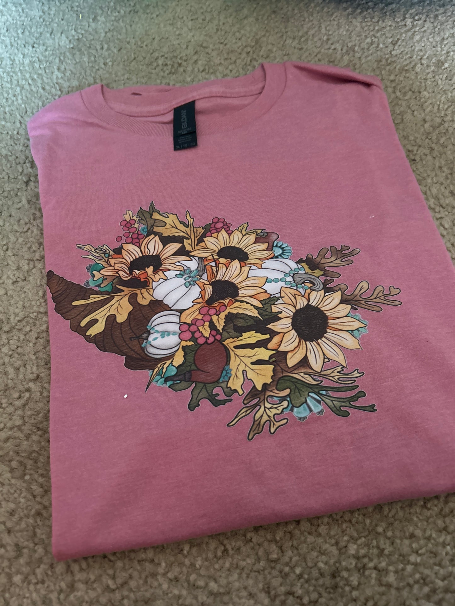 Western cornucopia tee-extra large