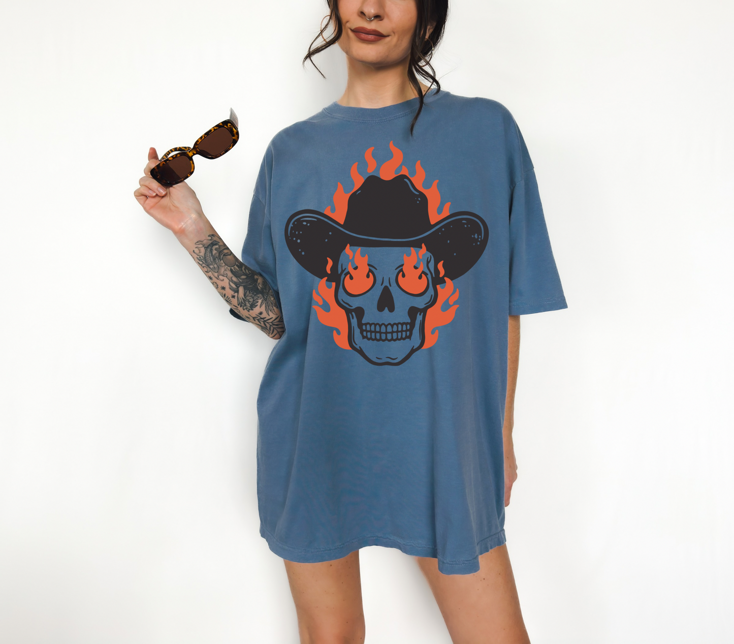 Skull on Fire Tee