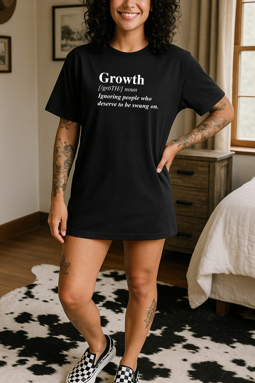 Growth Definition Ignoring People Funny Shirt – Graphic Tee, Long Sleeve & Crewneck.