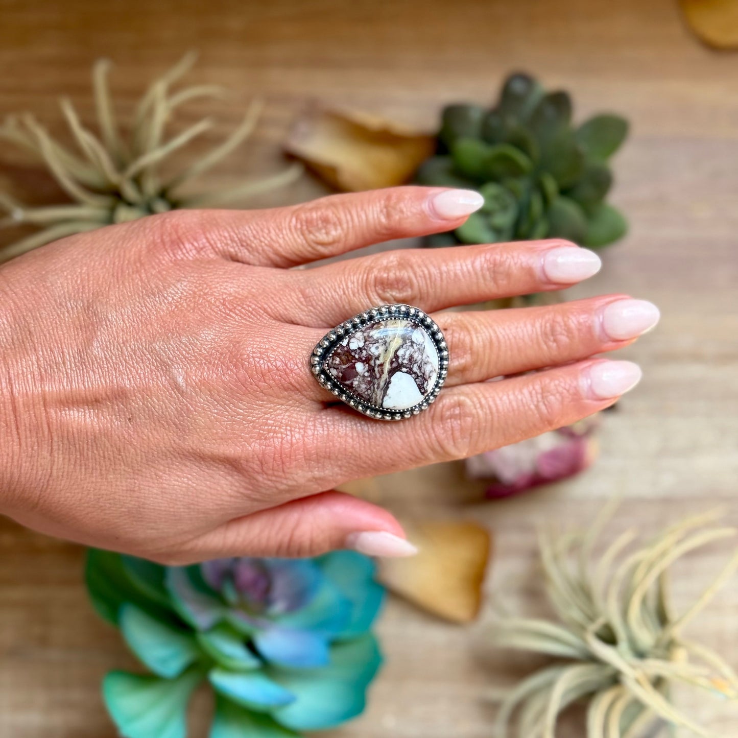MJ Wild Horse Ring – Sterling Silver Adjustable Band