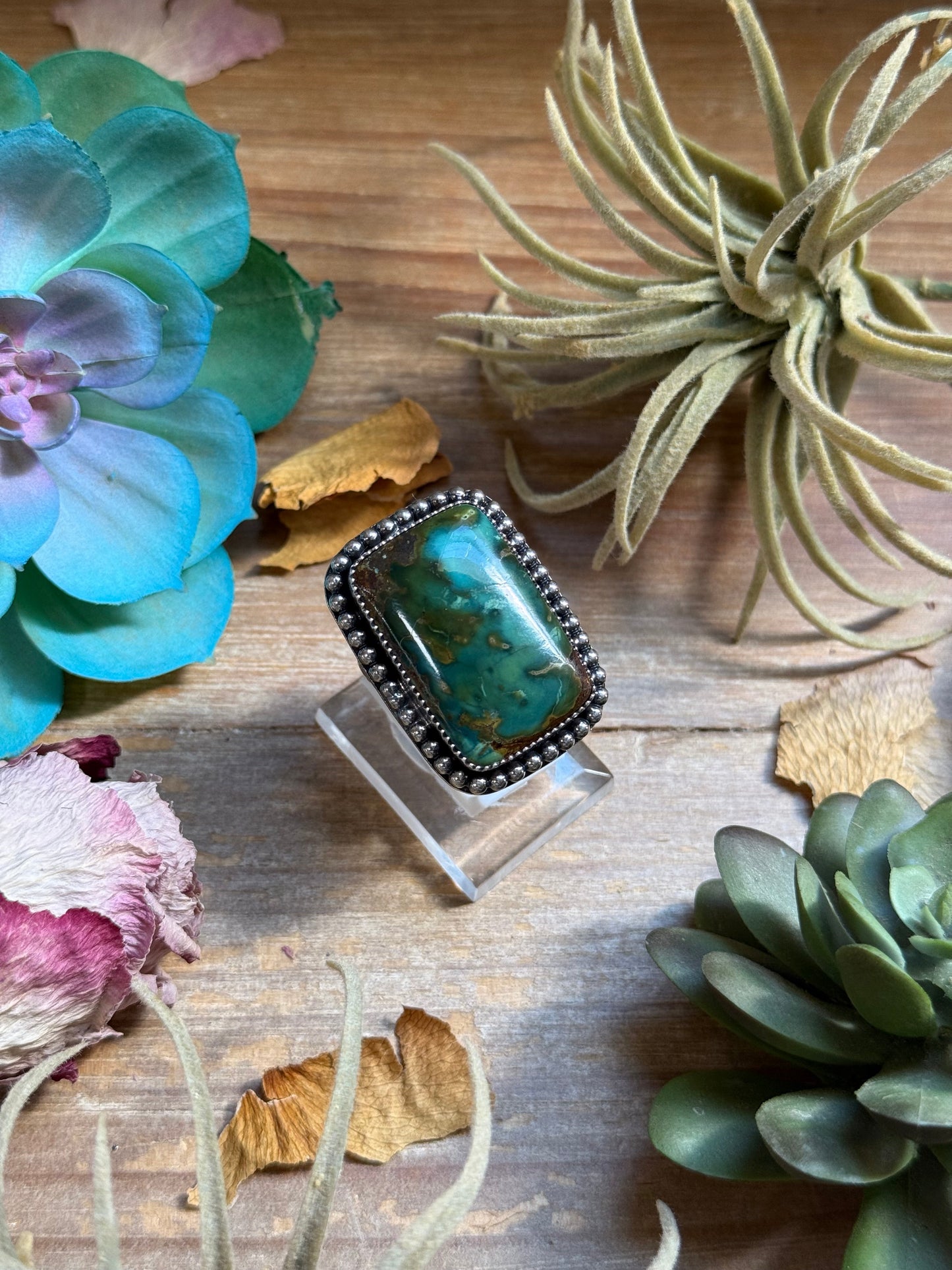 MJ Ring - Rectangle Turquoise Ring