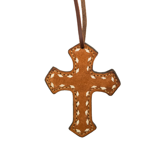 108-TBS rough out toast leather with buckstitch