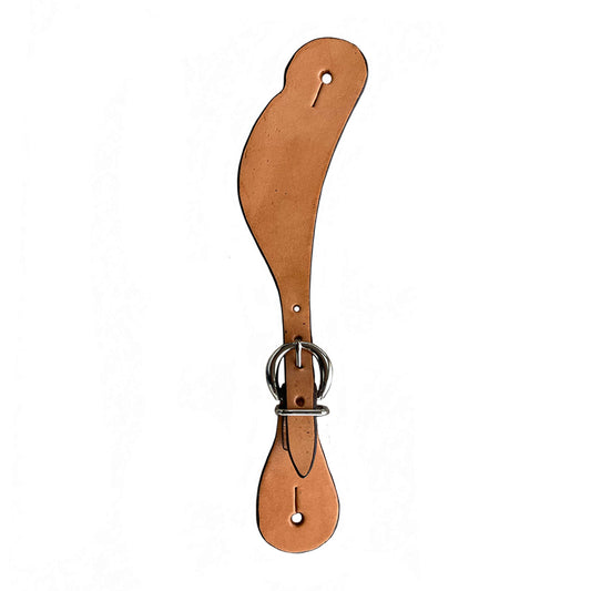 382 Ladies spur straps golden leather