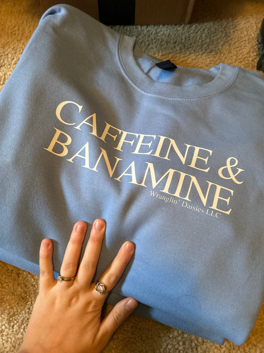 Caffeine & Banamine Fleece Crewneck/sweatshirt