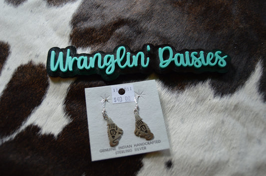 Native Made Wolf Earrings