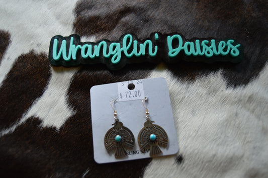 Native Made Thunderbird earrings