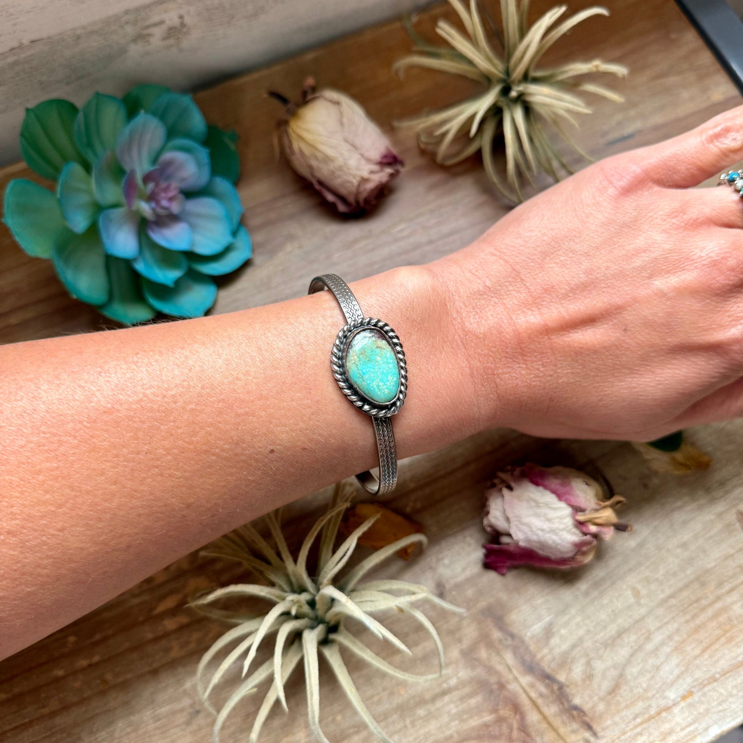 ***Copper & Turquoise Cuff Bracelet