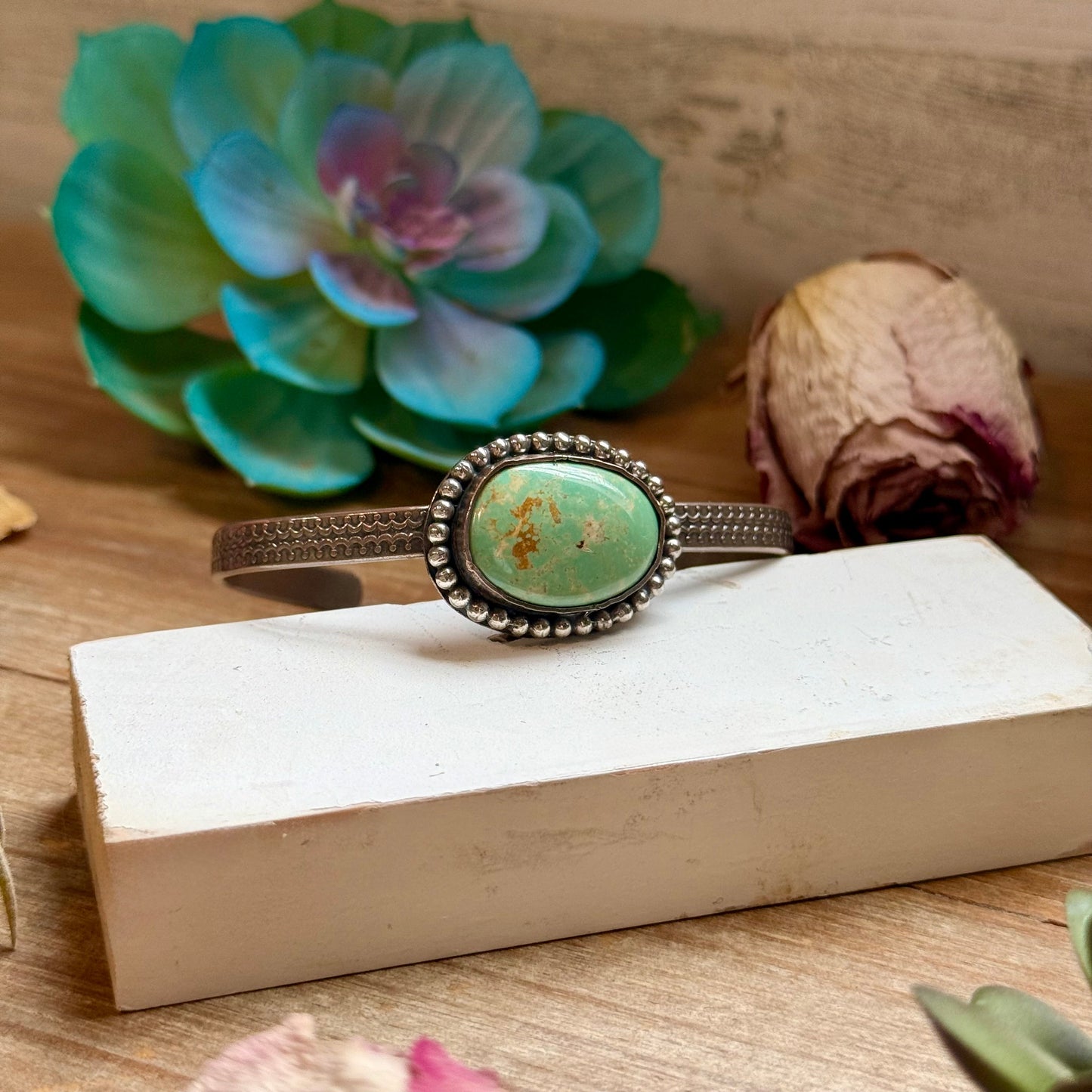 ***Copper & Turquoise Cuff Bracelet