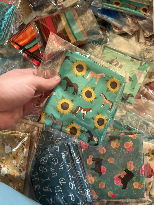 Ponies & Sunflowers Mini Wildrag