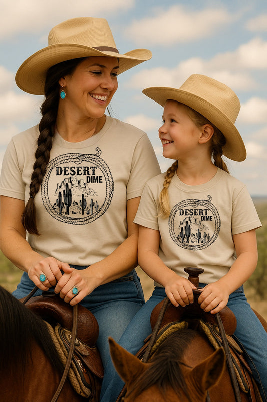 Desert Dime Matching Mom & Me Shirt – Graphic Tee, Long Sleeve & Crewneck