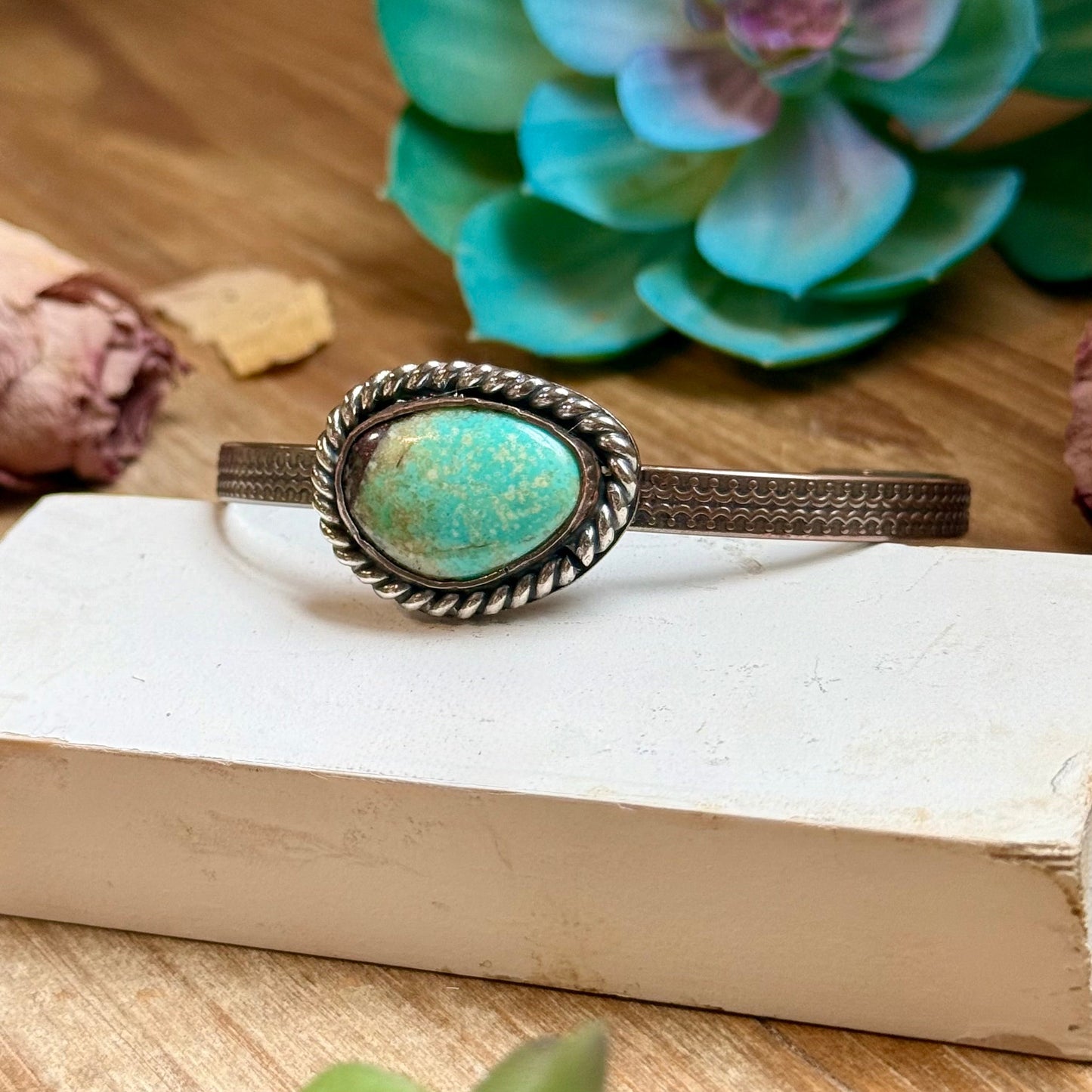 ***Copper & Turquoise Cuff Bracelet